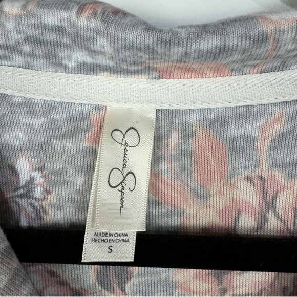 Jessica Simpson Rose Floral Button Down Soft Pj Pajama Top Comfy - Picture 4 of 5